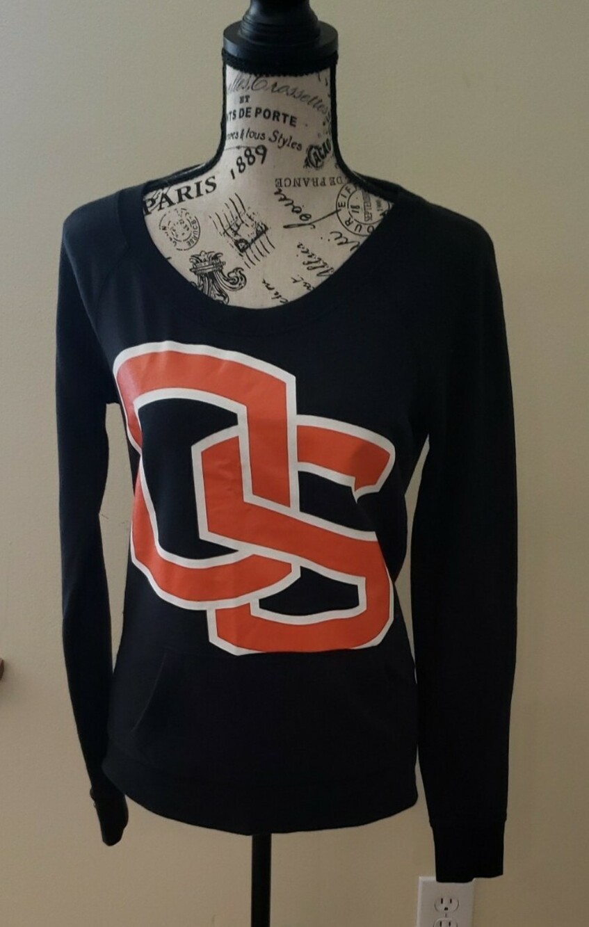 Victoria's Secret PINK Oregon State Beavers OSU sweatshirt hoodie black orange S